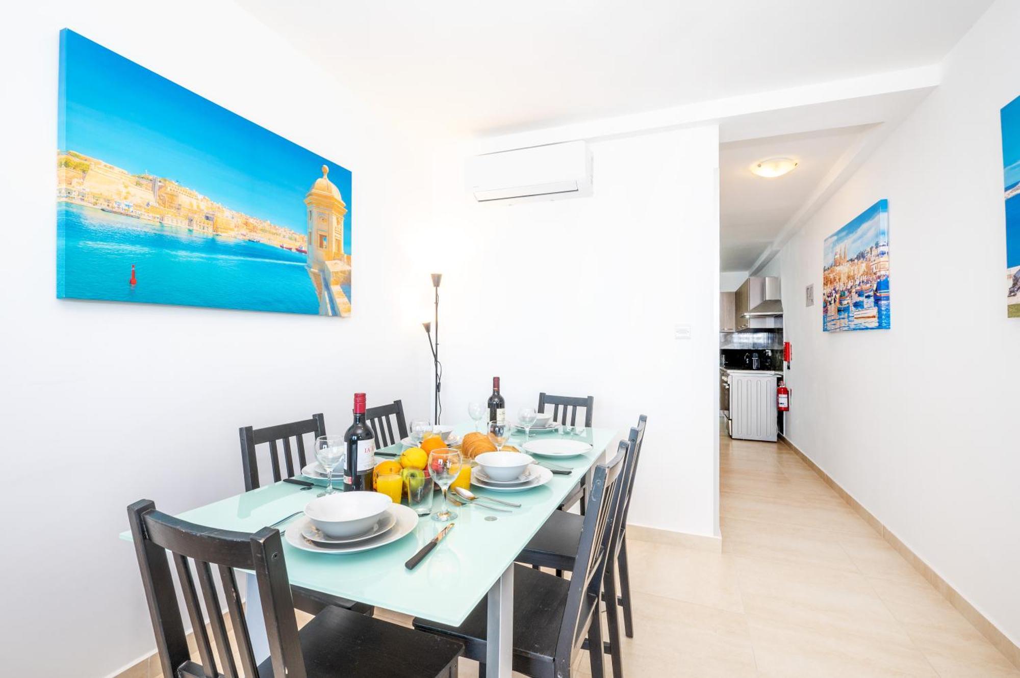 公寓 Islet Promenade Seafront Family With 2 Balconies By Getawaysmalta *